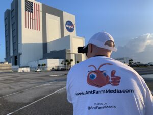 Filming the VAB at KSC