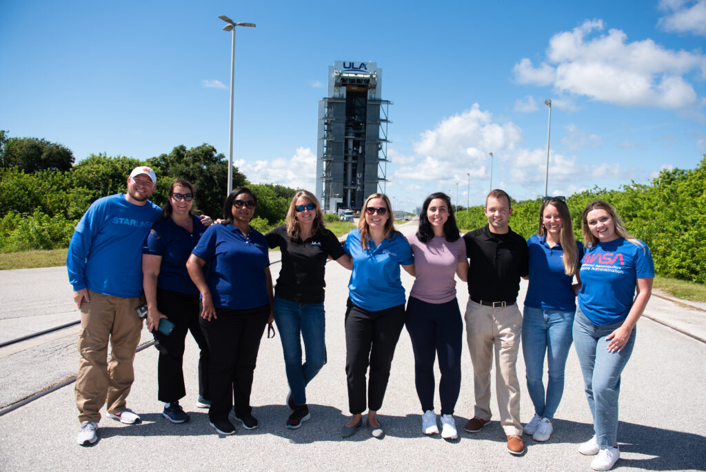 Anthony Hight with the Boeing and ULA teams