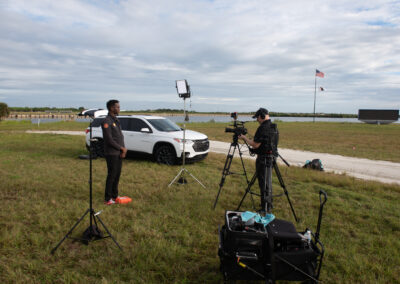 Filming at KSC Press Site