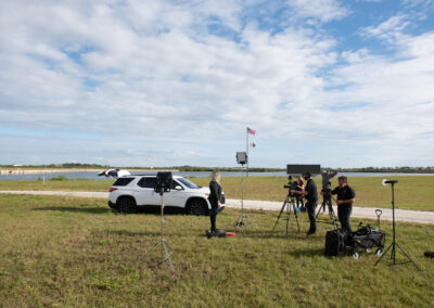 Filming at KSC Press Site