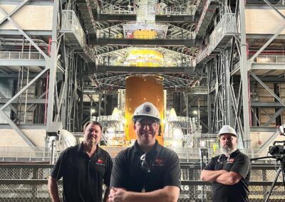 Ant Farm Team in front of SLS