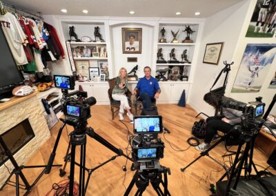 Behind the Scenes of Doug Flutie Interview Shoot