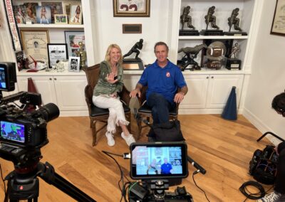 Behind the Scenes of Doug Flutie Interview Shoot