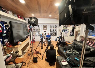 Behind the Scenes of Doug Flutie Interview Shoot