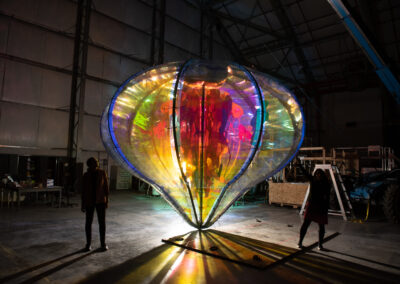 Beyond Earth Art Collective with on the Living Light art installation