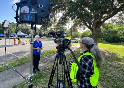 Behind the Scenes filming Leeta Jordan, Director of the VCops for the Palm Bay Police Department