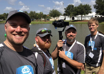 Ant Farm Media Team filming the RoboBoat Competition - capturing b-roll and providing live streaming