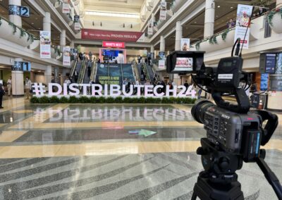 DISTRIBUTECH 2024 Signage during timelapse