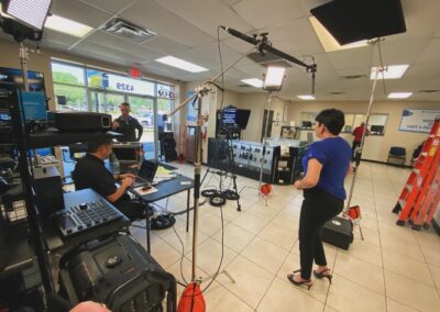 Behind the scenes