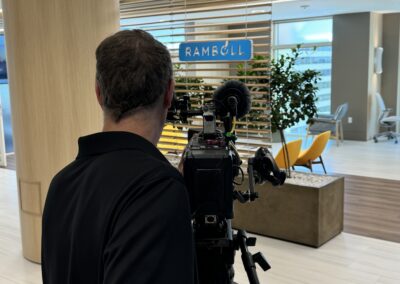 Capturing b-roll around the office