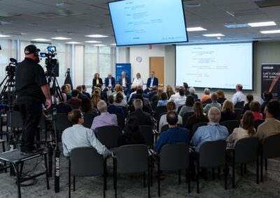 Behind the scenes of hybrid event live stream from audience